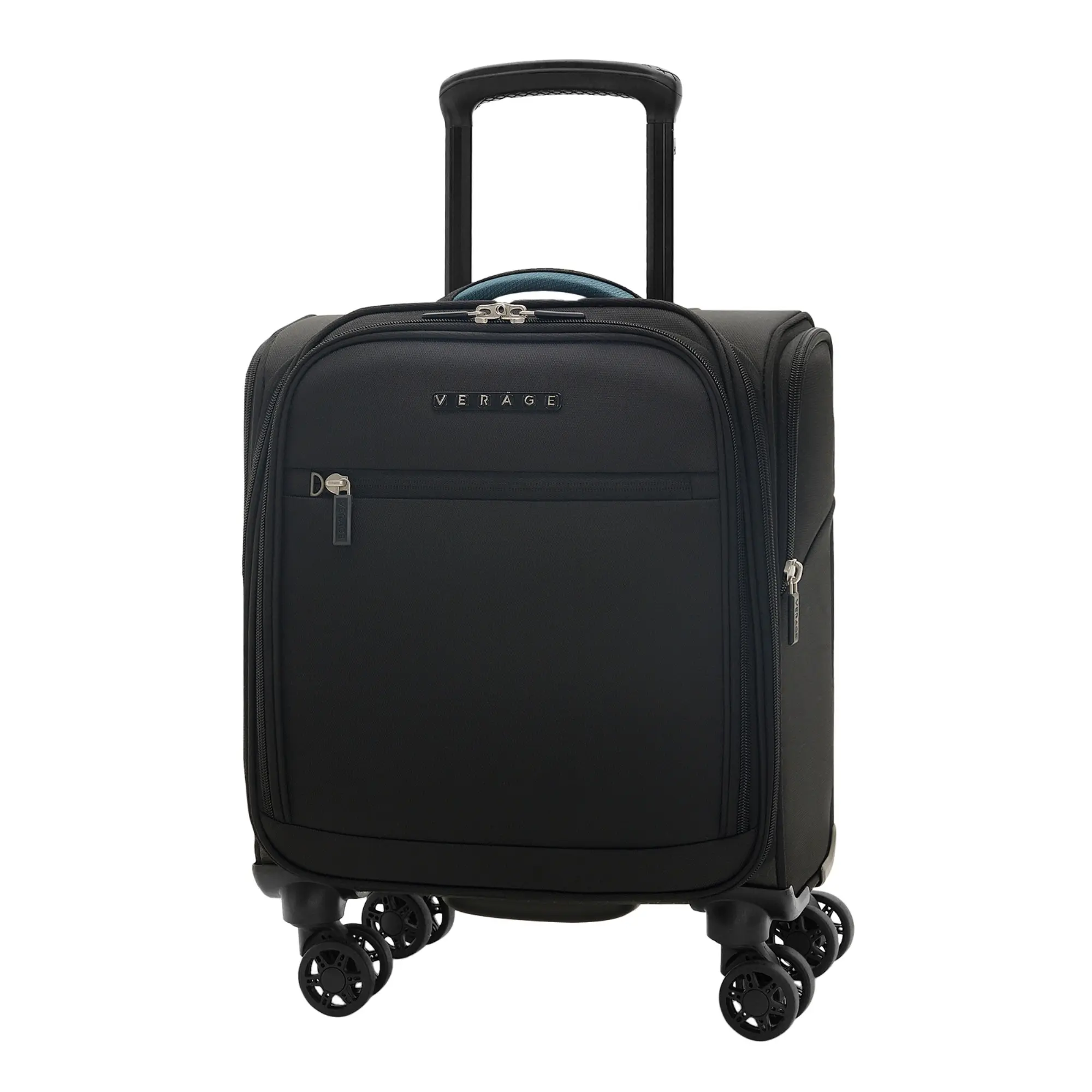 Verage 14-Inch Underseat Carry On Luggage with Spinner Wheels & USB Charging Port, Wheeled Suitcase for Airlines, Lightweight Overnight Bag for Men and Women (14-Inch Compact Underseat Pro)