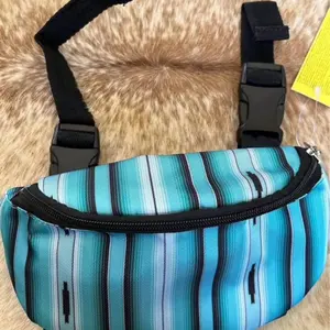 Teal Southwestern Print Cordura Nylon Western Saddle Horn Pouch