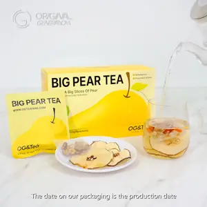 Cough-relieving Tea Big Pear Tea 3pcs Big Pear 152g(19g×8pack) Caffeine Free Individual Packaging With Goji Berry Red Dates Pear Lily Snow Fungus And Rock Sugar