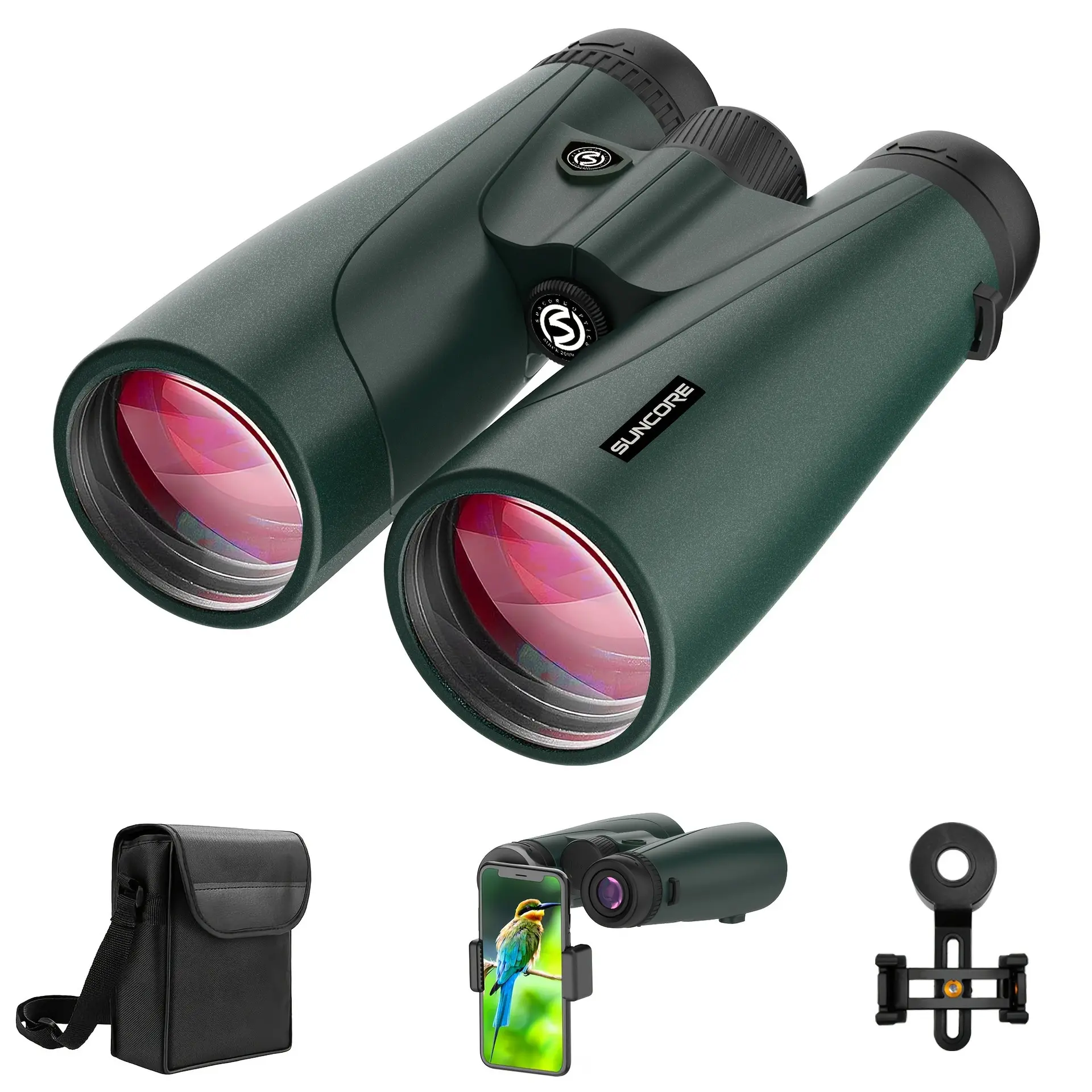12X50 High Magnification High Definition Binoculars, Low Light Vision for Hunting, Travel, Concert Outdoor Use