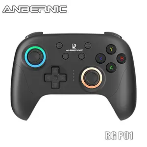 ANBERNIC RG P01 Retro Games Controller Bluetooth Wireless, Wired Gamepad with Hall Effect Joystick/Hall Triggers Joystick Light Control RGP01 Xbox Controller for PC,Steam,Android