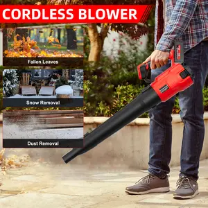 Cordless Leaf Blower/Snow Blower For Milwaukee M18 Battery 26000 RPM Max 580CFM Air Volume 160MPH Speed for Autumn Cleanup & Garden Work