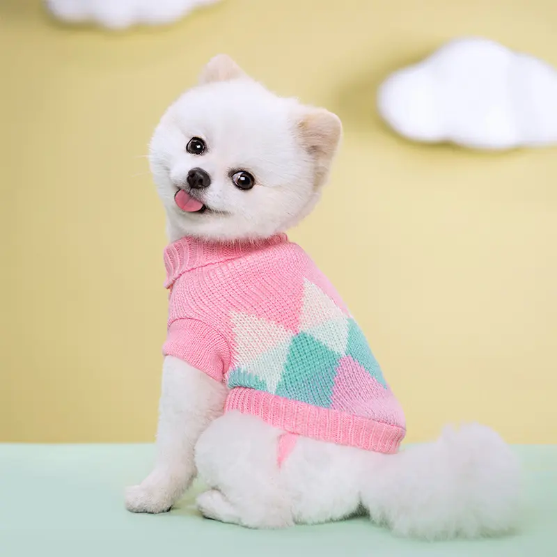 New Pet Knitted Sweater Fall Winter Warm 2-Leg Dog Clothes Multiple Colors Soft Knitwear for Small Medium Dogs Gold Plated Custom Collar shoes New Pet Knitted Sweater Fall Winter Warm 2-Leg Dog Clothes Multiple Colors Soft Knitwear for Small Medium Dogs Gold Plated Custom Collar shoes