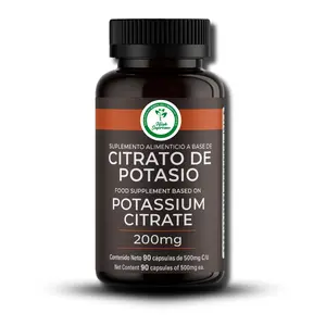 Potassium Citrate + Turmeric Supplement – 1500 mg per Serving – Electrolyte Balance & Joint Support – 90 Capsules – with 65.5 mg Potassium Citrate & 69.5 mg Turmeric Extract – Gluten-Free, Non-GMO,