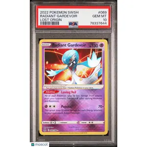 2022 POKEMON SWORD & SHIELD LOST ORIGIN #069 RADIANT GARDEVOIR PSA 10