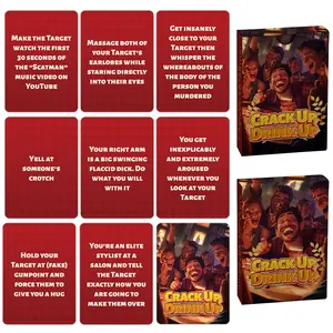 Party Game Cards 50 Pack Hilarious Interactive Cards for Friends Gathering Adult Party Icebreaker Funny Board Game Supplies for Tabletop Drinking Game Accessories