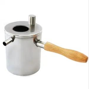 1PC Stainless Steel Beeswax Melting Pot Candle Making Beeswax Melter Pot Wax Kettle Candle Making Kit Wax Melting DIY Candle Pot