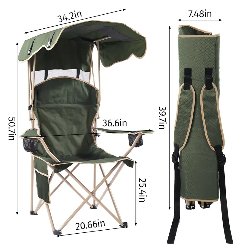 ShadeMate dimensions - open and folded