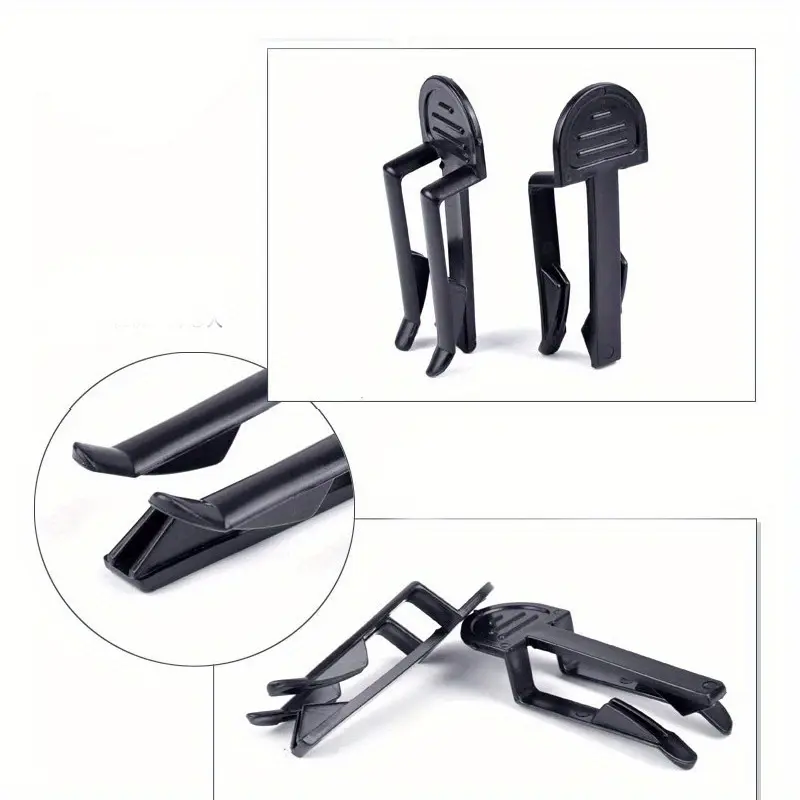 1/2/5/10pcs Trash Bag Clips - Anti-Slip Garbage Bin Clamp with Easy Grip, Multi-Purpose Rubbish Bag Holder for Home, Kitchen, Bathroom, School, Office, Dorm, and Cleaning Supplies