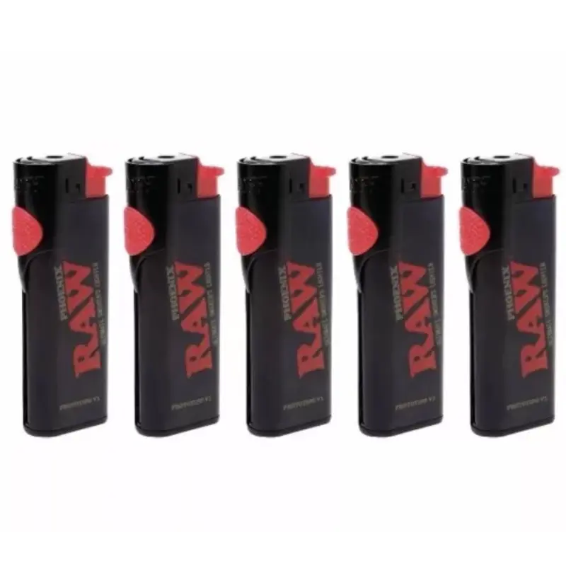 RAW phoenix ultimate lighter adjustable wind screen and poker refillable