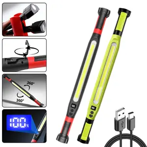 3000 LM Rechargeable Underhood Work Flashlight With A Magnetic Base And Hook, 360° Rotatable Body, Suitable For Car Repair, Garages, Construction Sites, Power Outages, And Emergencies. Waterproof And Durable Led Light hood light cordless light bar summerv