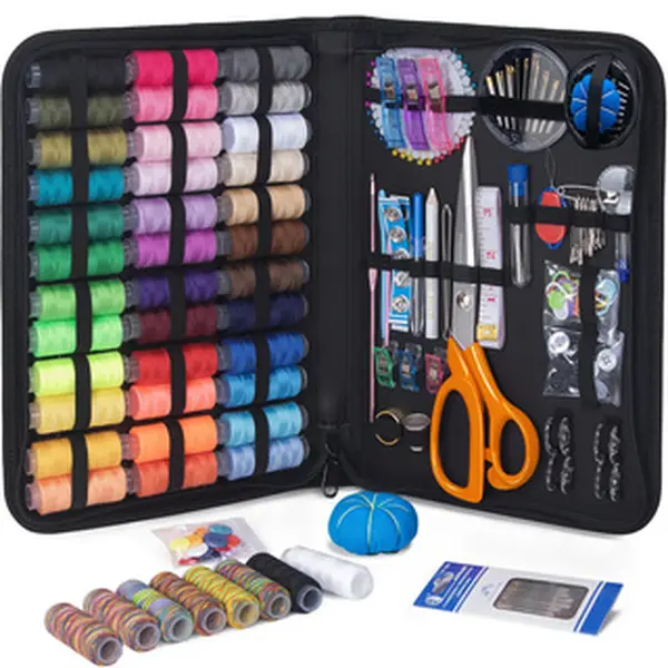 208 PCS Sewing Kit for Adults,Maxfanay Needle and Thread Kit for Sewing,Professional Sewing Supplies Accessories with Tailor Scissors,43XL Thread,30 Needles,Thread Snips and More for Travel Home Beginners,Mother's Day Gifts.