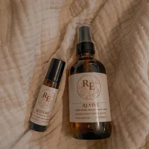 Revive & Restore Bundle. 100% Pure Magnesium Mist & Organic Castor Oil and Frankincense Roller.