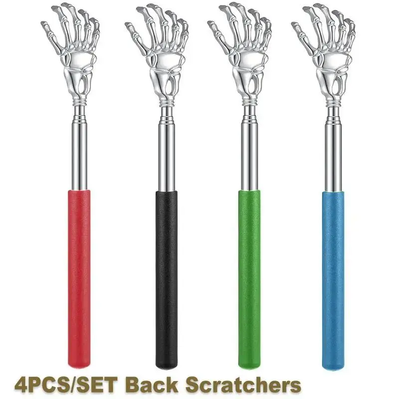 2026 New Telescopic Stainless Steel Back Scratcher, Retractable Portable Itch Relief Tool For Hard-To-Reach Body Areas, Lightweight Sturdy Durable Design, Perfect Daily Household Accessory For Home, Office, Travel And Outdoor Daily Use, Only The Back Scra
