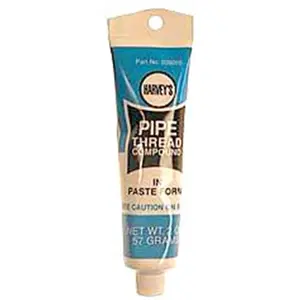 212 MAIN Wm Harvey Co Thread Sealing Pipe Joint Compound, Model 028005-144, 2oz, Multipurpose Use