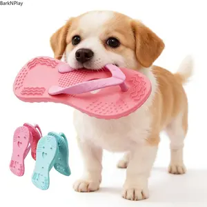 Cute Shoe Shaped Puppy Chew Toy - Soft Durable Teething Toy for Small Dogs & Puppies, Interactive Slipper Dog Toy for Boredom & Anxiety Relief, Safe Dental Health Molar Toy to Protect Furniture