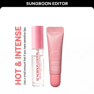 [Sungboon] Hot Duck Lip Plump Set | Volufiline Lip Filler in a Bottle + Honey-Glaze Lip Care Balm | Korean Cosmetics