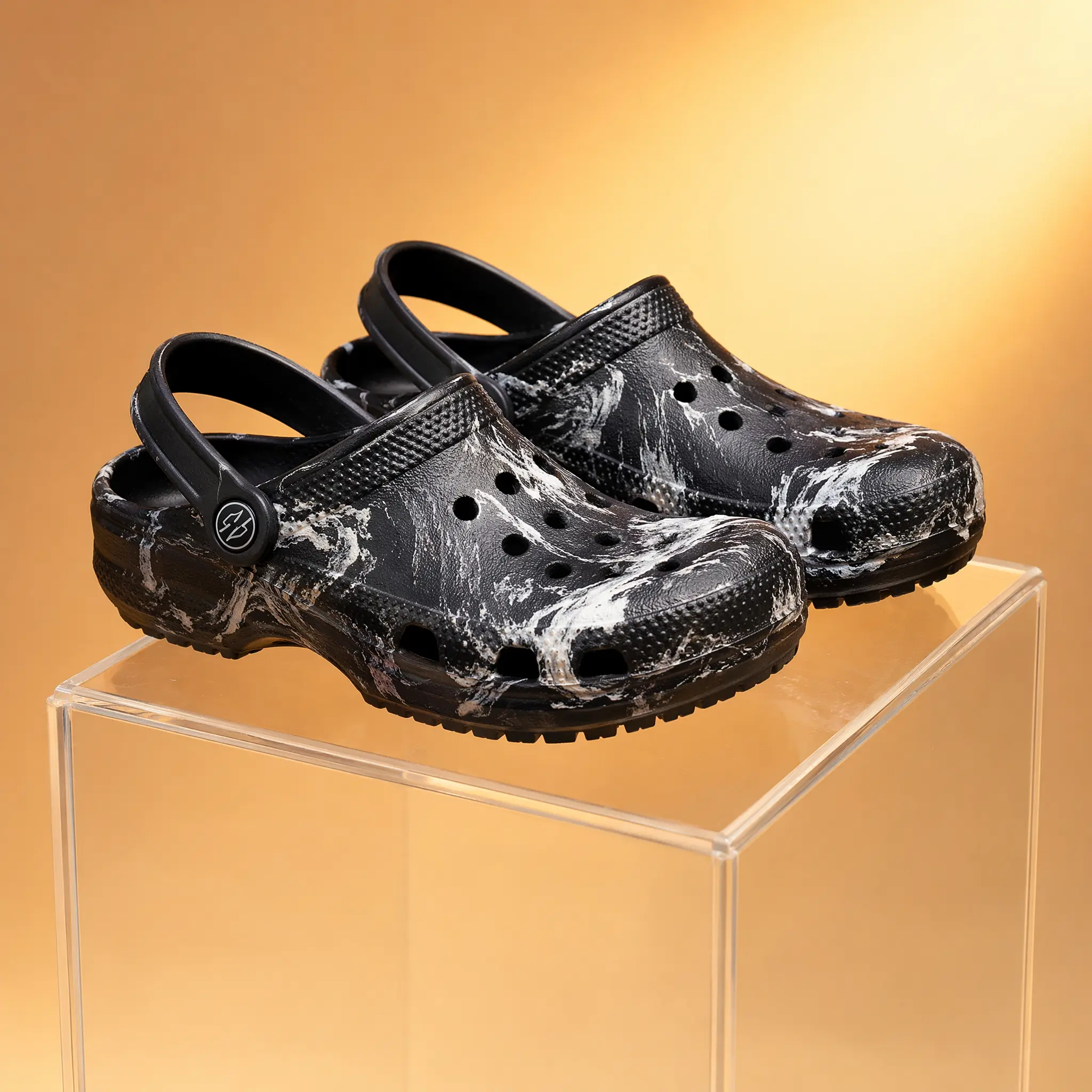 Toddler & Kids' Graphic EVA Clogs, Lightweight 2-Way Wear Slip-On Water Shoes with Arch Support and Anti-Slip Soles