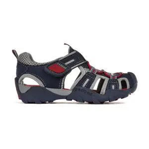 Pediped Canyon Flex Navy/Red Quick-Dry Sandals for Kids Comfortable & Protective for Hiking Beach & Pool Activities Approved by APMA
