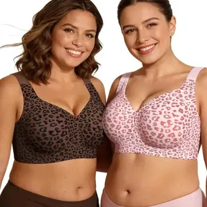Women Jelly Bras Wirefree Full Coverage No Underwire Everyday Bras Comfortable Wireless Padded Tshirt Bra