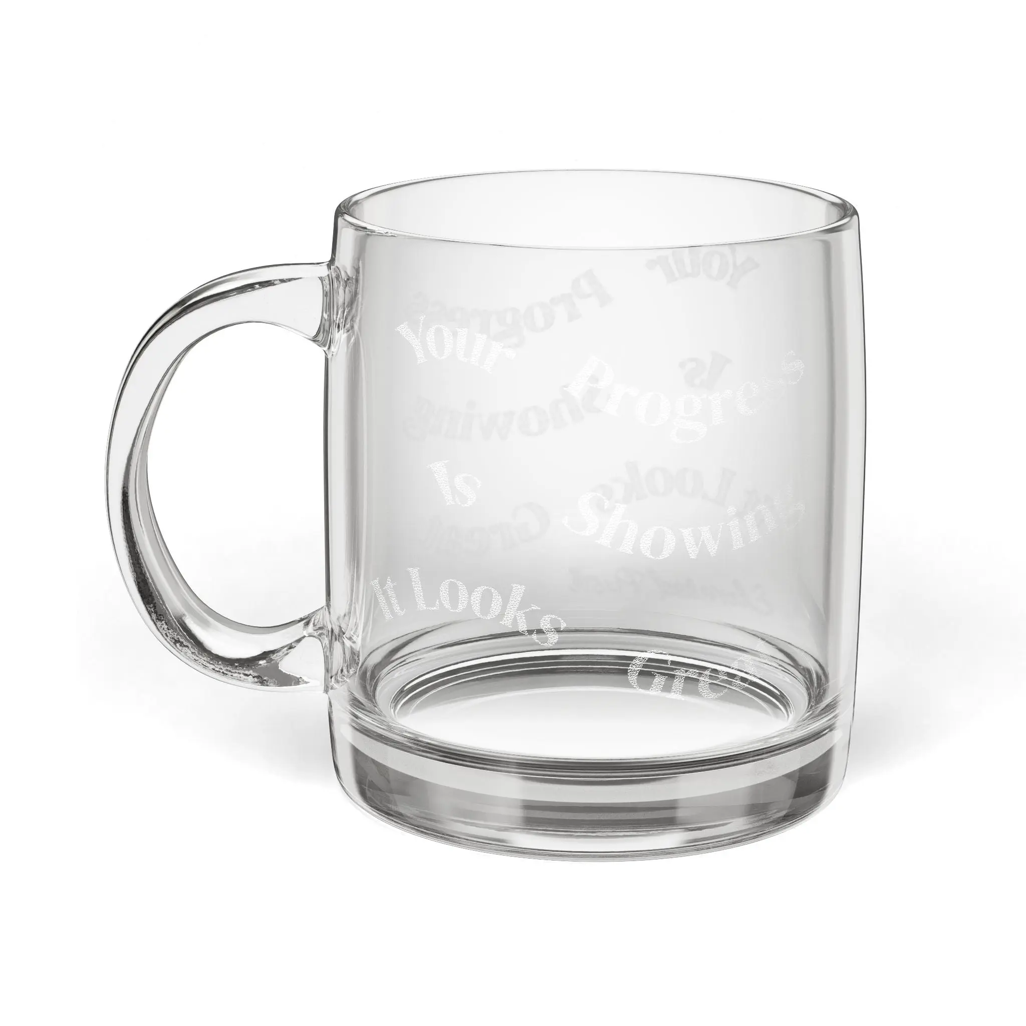 Engraved Motivational Coffee Mug, Inspirational Drinkware for Home, Office Gift, Graduation, Encouragement, Progress Quotes