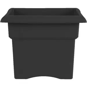 Bloem Veranda Plastic Deck Box Indoor/Outdoor Square Planter