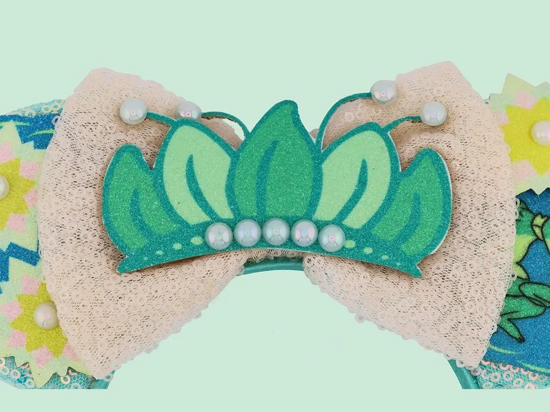 Green Sequin Headband | Sparkly Bow Hair Accessory | Fashion Headband