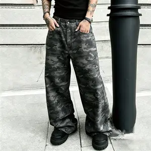 Y2K camo wide-leg pants, streetwear baggy trousers, vintage loose-fit denim, hip-hop casual pants, aesthetic grunge jeans tiktokshopspringglowup