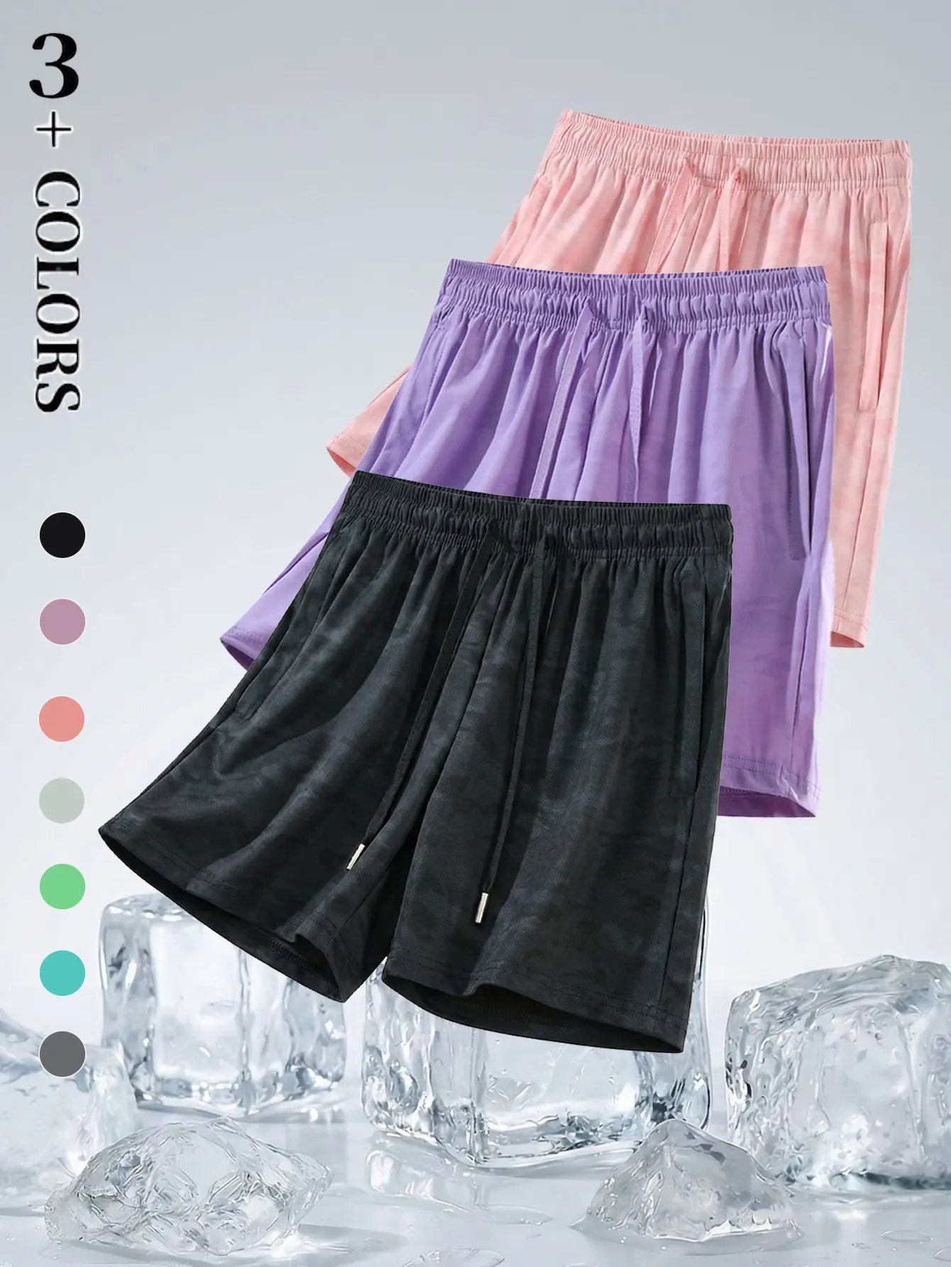 Women’s camouflage athletic shorts are available in various colors; quick-drying, breathable, and comfortable. Made from nylon fabric combined with ice silk material, they help keep you dry quickly. Suitable for women, ideal for indoor activities and outd