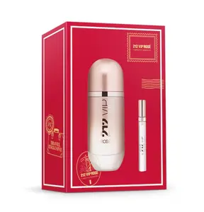 Carolina Herrera 212 VIP Rose EDP 80ml & Travel Exclusive MGSP 10ml Gift Set for Women's Fragrance