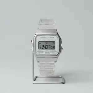 Casio F-91WS Digital Watch – Clear Band