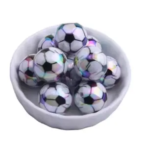 Soccer UV 20mm Beads Set of 5
