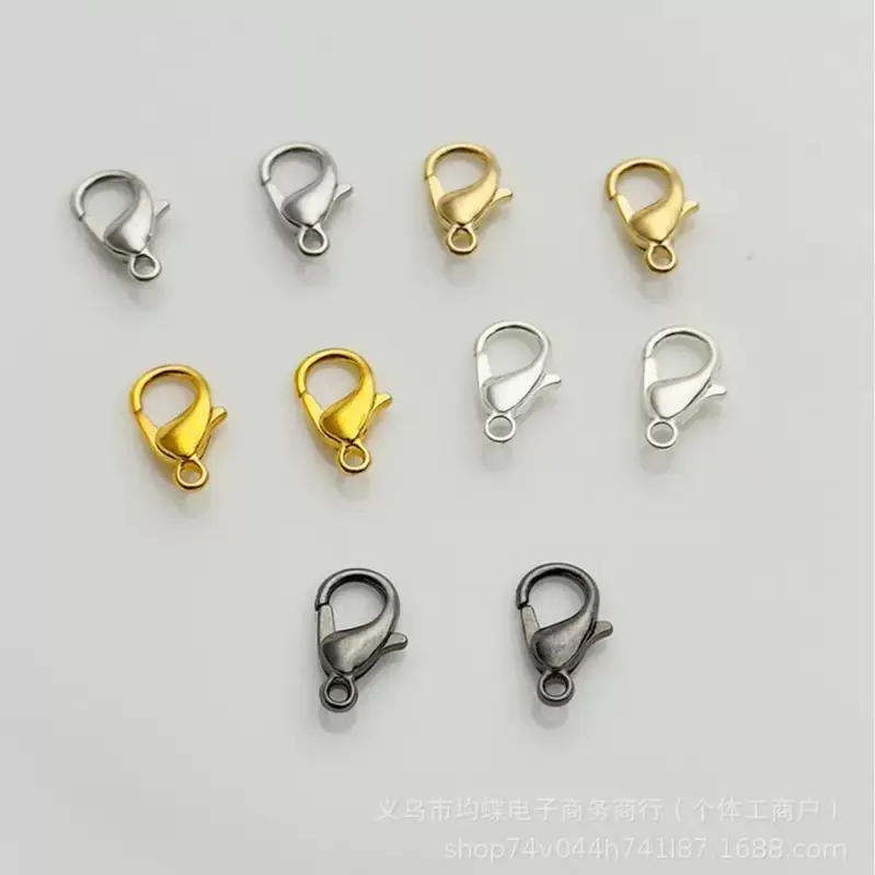6x12mm Lobster Clasp Finishing Buckle, Beaded Jewelry Supplies for DIY Necklaces, Bracelets