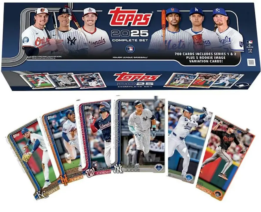 2025 Topps Baseball Retail Factory Box - Rookie Focus Collectible Trading Cards, 700-Card Complete Base Set, 700 Cards