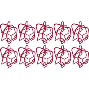 (10 Pack)  1/2" Fire Sprinkler  Cage Guard Protector Cover for Protecting Side Wall & Pendent & Upright Sprinkler Heads Red Fire Sprinkler Covers for Ceiling Mount Indoor Inside