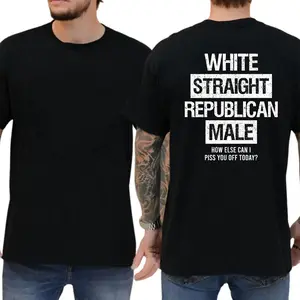 Funny Conservative Graphic T-Shirt for Men, Republican Political Tee, Casual Cotton Short Sleeve Shirt, Patriotic Humor Tee, Menswear Gift Idea, Everyday Casual Wear, Classic Political Humor T-Shirt, Trendy Cotton Tee for Him