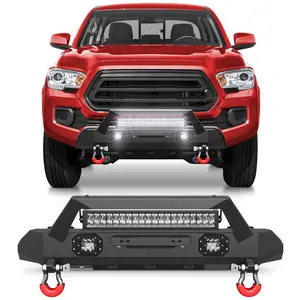For 2016-2023 Tacoma Front Bumper Pickup Trucks Heavy-Duty Steel Bumper Tacoma Accessories For 2016-2023 Tacoma Front Bumper Pickup Trucks Heavy-Duty Steel Bumper Tacoma Accessories