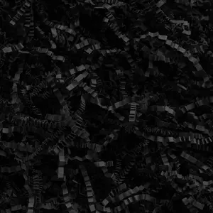 - 1LB Crinkle Cut Paper Shred Filler Recyclable  Wrap Confetti Raffia Grass Shred Paper for Easter Baskets Filler Creative Eggs Decor (Black)