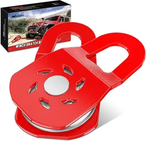 Nilight 10 Ton Winch Snatch Block Towing Pulley Blocks 22,000 LBS Capacity, Heavy Duty Off-Road Recovery Accessory for Synthetic Rope or Steel Cable, Universal Tackle Block for for Truck, Tractor, ATV