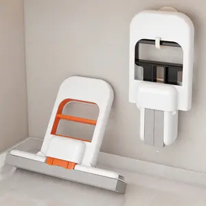 Desktop Mini Dry Wet Mop, Handheld Foldable Durable Small Lightweight Flat Mop, Indoor Use No-Hand-Wash Portable Cleaning Tool for Home Office