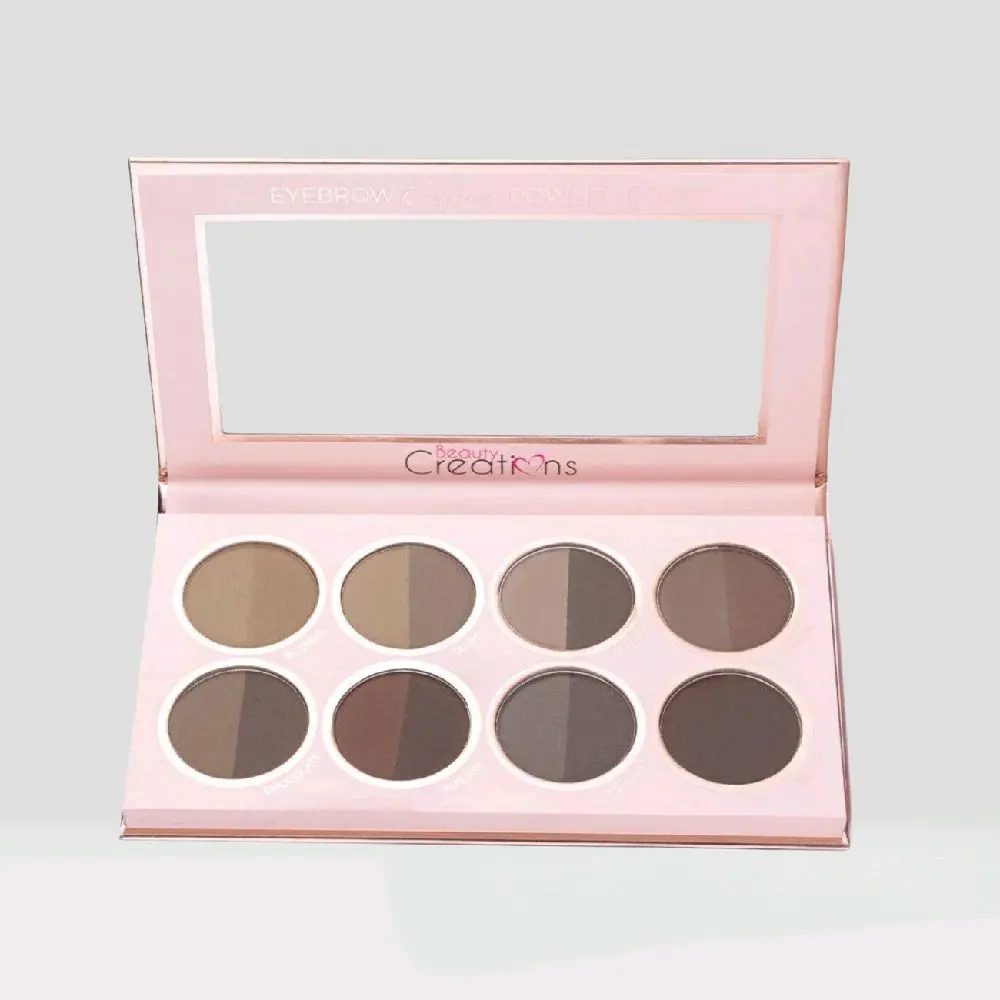 Eyebrow Definer Powder Book - 8 Shades for Precision Application & Natural Look - Perfect for Daily Use & Special Occasions