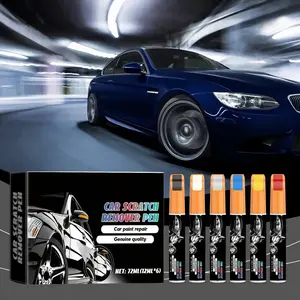 6pcs/Set Car Scratch Remover Pen, Quick-Fix Auto Paint Repair Tool for Smooth Surfaces, Easy-Application Car Detailing Accessories, Essential Auto Care Item