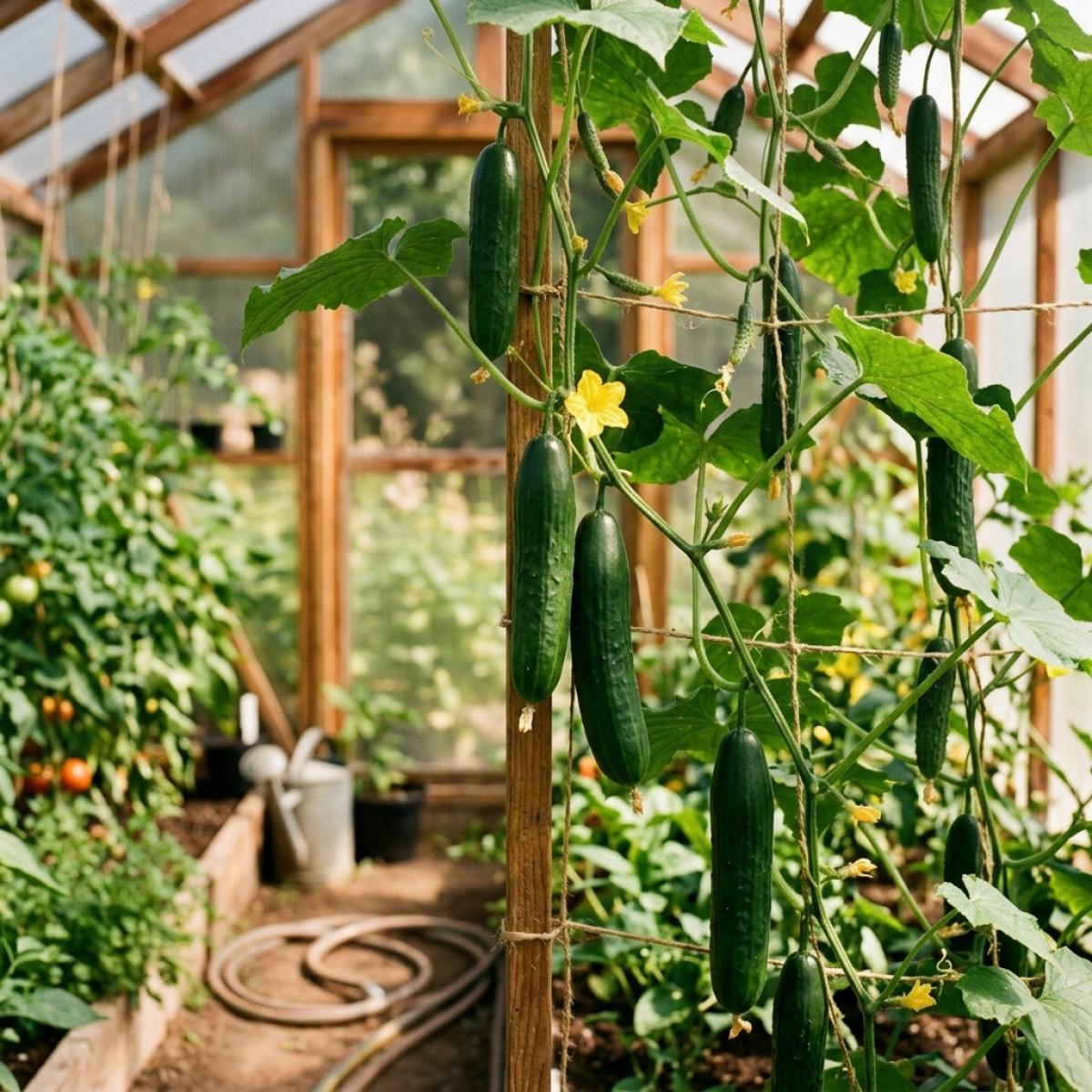 Non-GMO Organic Cucumber Seeds for Planting Vegetable Garden Heirloom Variety with High Germination Rate Easy to Grow Indoor Outdoor Garden Vegetables Seeds