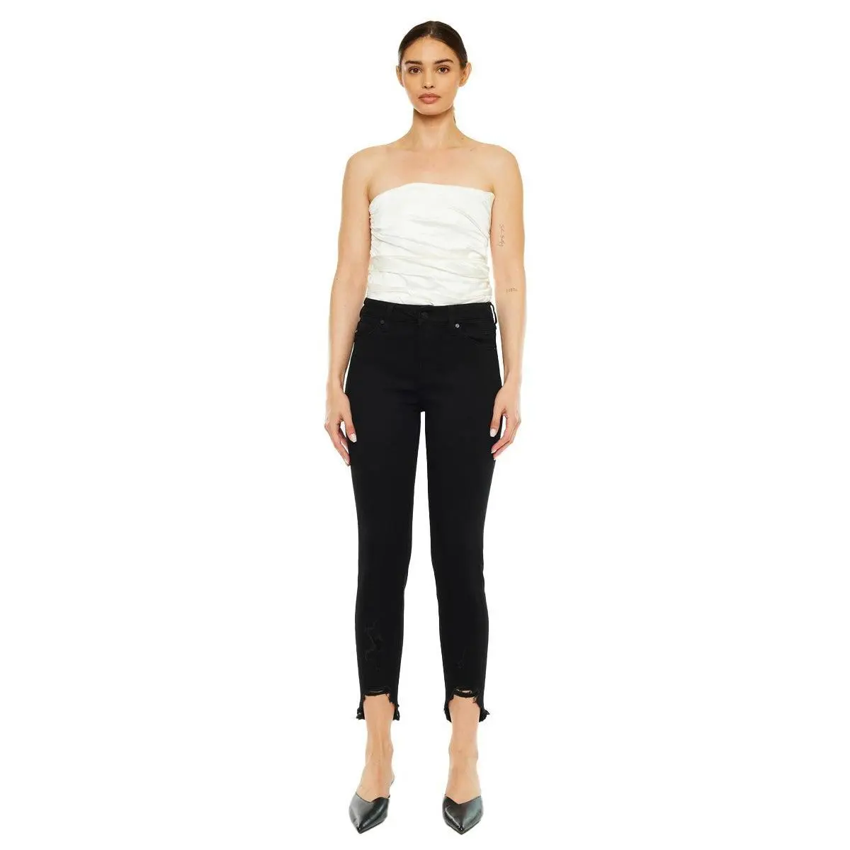 Kancan - Women's High Rise Ankle Skinny Jeans - kc8395 - Final Sale