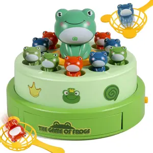 Frog Pop Out Catch Toys Musical Rotate Bounce Catch Board Game Interactive Kids Toys for Ages 3-13 Boys Girls Toy Christmas Gifts Fun