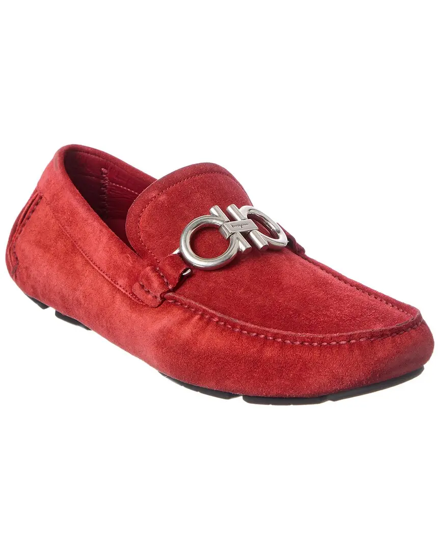Ferragamo Switch Evolo Suede Driver Loafer