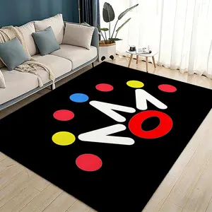 Fashion S-SCOTTY C-CAMERON Floor Mat Flannel Rugs Geometric Pattern Rug Soft Warmth Floor Mat Thickened Non-Slip for Room Home Decor Door Mat Strong Water Absorption Upgraded Anti-Slip Backing Easy to Clean