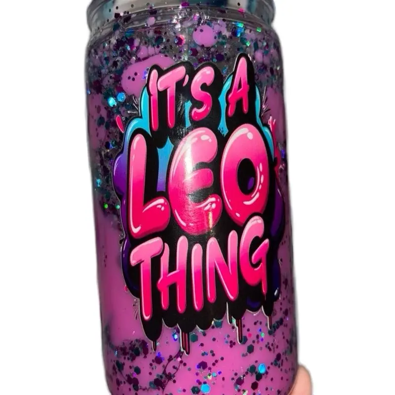 Leo zodiac tumbler cup