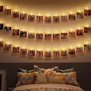 LED Light Clips for Party Decorations, Party Lighting Decoration, Perfect Wall Decoration for Bedroom & Wedding Photos, Available in Multiple Sizes (2m/3m/5m)