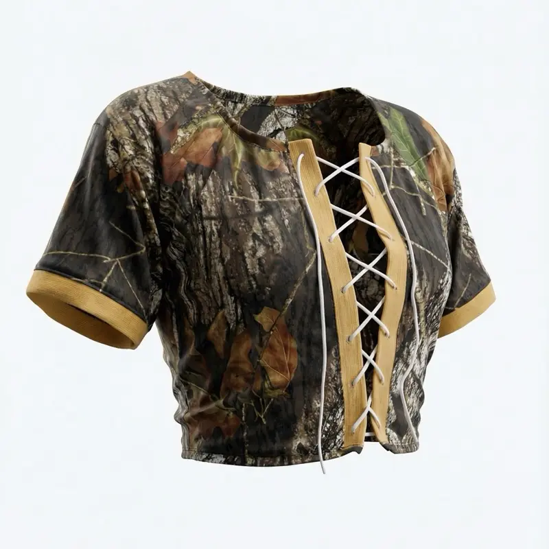 The Huntress Lace-Up Crop